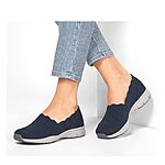 Skechers Women's Seager - Stat - Scalloped Collar, Engineered Skech-Knit Slip-on - Classic Fit $32.49
