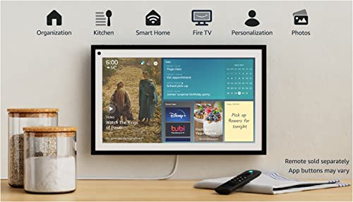Echo Show 15 | Full HD 15.6" smart display with Alexa and Fire TV built in | Remote not included $194.99 at Amazon