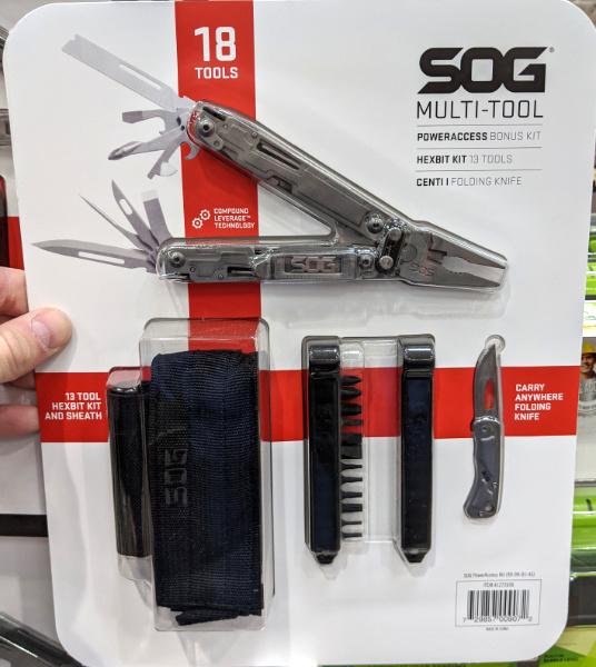 $20 SOG multiaccess bonus kit in store at Costco. YMMV