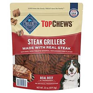 Blue Buffalo Top Chews Steak Grillers for Dogs, 32 oz - Costco - $11.97 +FS