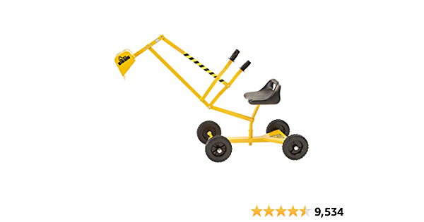 The Big Dig and Roll Ride-On Working Excavator with Wheels, Sandbox Excavator with 360° Rotation, Great for Sand, Dirt and Snow, Steel | Outdoor Play | Beach Toy | - $29.99