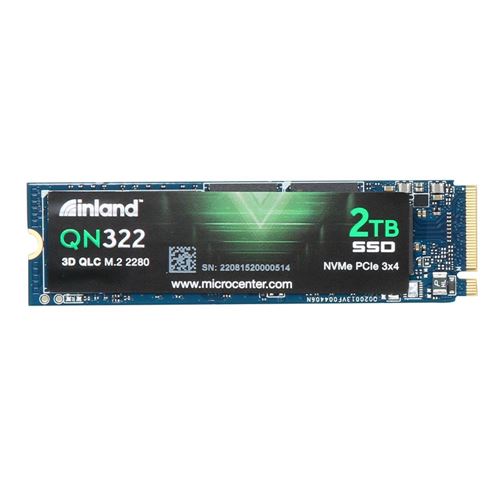 It's back! Inland 2TB SSD NVMe PCIe Gen 3.0 $90