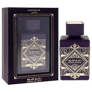 3.4 Oz Lattafa Bade'e Al Oud Amethyst EDP Unisex for $16.14 + free shipping w/ prime at Amazon