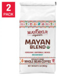 Costco Members: 2-Pk 2-lbs Mayorga Organic Whole Bean Coffee (Dark or Medium) $30 + Free Shipping