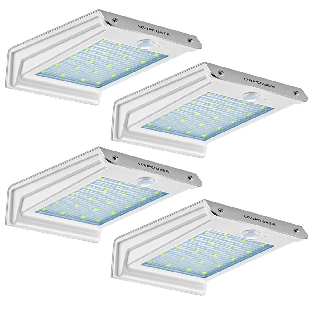 20 LED Outdoor Solar Motion Sensor Lights 4-Pack Amazon Prime