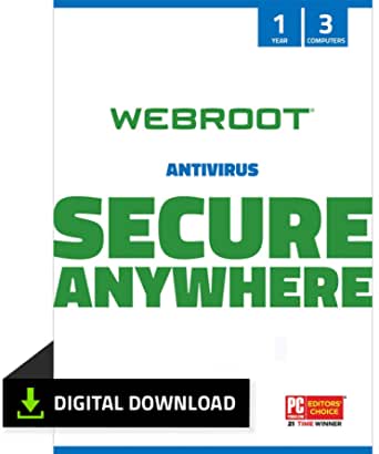 Webroot SecureAnywhere Antivirus - 1 yr/$19, 2yrs/$28 $18.98