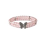 Pink Sparkling Butterfly Neck Piece - XS/S $5.32