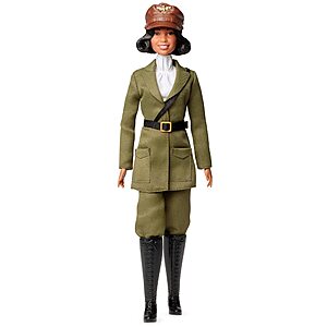 Barbie Inspiring Women Doll, Bessie Coleman Collectible Dressed in Aviator Suit with Helmet and Goggles $9.98