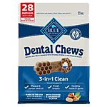 Blue Buffalo Dental Chews Medium Natural Dog Treats, Chicken &amp; Spearmint 23-oz Bag (28 Count) $15.13