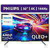 Walmart+: Philips 50&amp;quot; 144Hz QLED+ 4K UHD Google + Gaming Smart TV (50PUG7675/F7) $278
