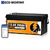 ECO-WORTHY 12V 280Ah LiFePO4 Battery with Bluetooth and BMS