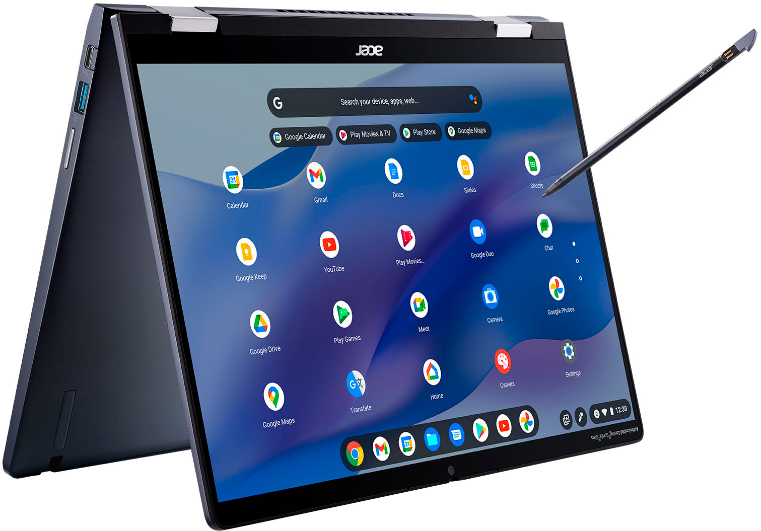 Acer Chromebook Spin 714 (2022): 14" FHD+ IPS Touch, Intel Evo Core i5-1235U, 8GB LPDDR4x, 256GB SSD $579