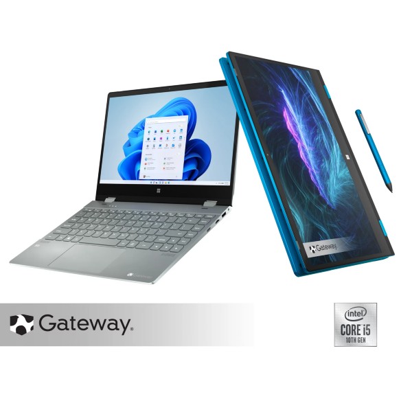 Gateway 14.1" 2-in-1: 14.1" FHD IPS Touch, i5-1035G1, 8GB DDR4, 256GB SSD, Stylus Included $379