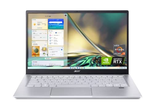 Acer Swift X: 14" FHD IPS, Ryzen 7 5825U, RTX 3050 Ti (40W), 16GB LPDDR4x, 512GB SSD $749.99