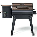 KingChii 456 SQ.IN. Wood Pellet Grill &amp; Smoker with Automatic Temperature Control $208.99