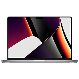 Apple MacBook Pro (Cert. Refurb): 16.2", M1 Pro 10-Core CPU, 16GB RAM, 1TB SSD, Space Gray $1399.99