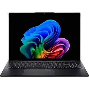 Acer Swift 16 AI (Cert. Refurb): 16" 3K OLED 120Hz Touch, Intel Core Ultra 7 256V, 16GB LPDDR5, 1TB SSD $689.99