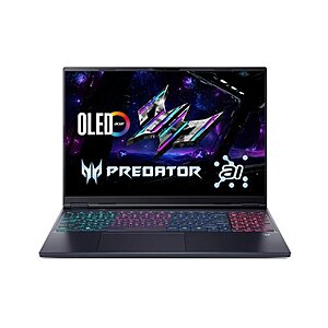 Acer Predator Helios Neo 16S: 16" QHD+ OLED 165Hz, Intel Ultra 9 275HX, RTX 5070Ti, 32GB DDR5, 1TB SSD $1899.99