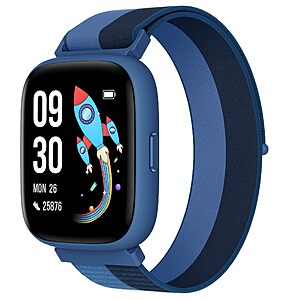 BIGGERFIVE 1.8" Smart Watch for Kids: Pedometer, Heart Rate, IP68, Sleep Monitor, Calorie Step Counter, Puzzle Game $18.49