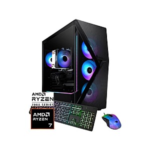 iBUYPOWER Slate 8 MESH Gaming Desktop: Ryzen 7 9700X, RX 7800 XT (16GB), 32GB DDR5, 1TB SSD $1199.99