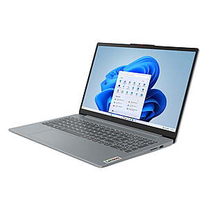 Lenovo IdeaPad Slim 3i: 15.6" FHD IPS, i5-1334U, 8GB LPDDR5, 512GB SSD $375