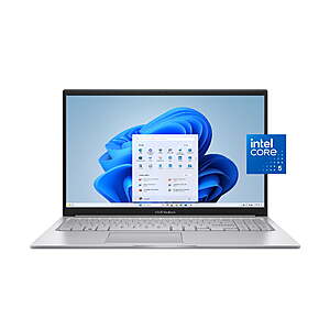 ASUS VivoBook: 15.6” FHD IPS, Intel Core 5 120U, 16GB RAM, 512GB SSD $349