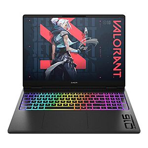 HP OMEN MAX: 16" QHD+ 240Hz IPS, Ryzen AI 9 HX 375, RTX 5080, 32GB DDR5, 1TB SSD $1799.99