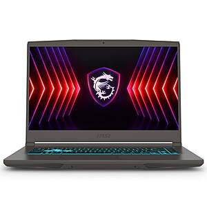 MSI Thin Laptop: 15.6" 1080p 144Hz, i5-13420H, RTX 3050, 16GB RAM, 512GB SSD $499 + Free Shipping