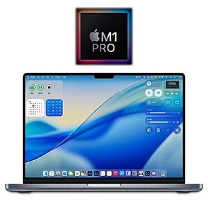 Apple MacBook Pro (Refurb): 14.2", M1 Pro, 16GB RAM, 1TB SSD $697.87