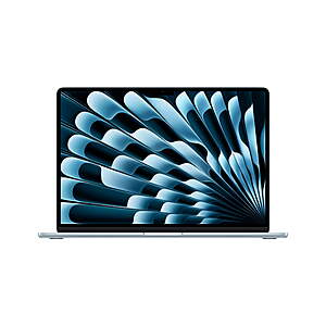 Apple MacBook Air: 15", M4, 16GB RAM, 256GB SSD - Sky Blue $999