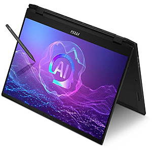 MSI Summit A16 AI+ 2-in-1: 16" QHD+ 165Hz IPS Touch, Ryzen AI 9 365, 32GB LPDDR5, 1TB SSD, Win 11 Pro, MSI Pen $999.99