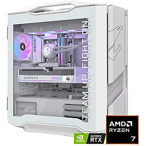 GIGABYTE AORUS SUPREME 5 ICE Gaming Desktop: Ryzen 7 9800X3D, RTX 5090, 64GB DDR5, 2TB Gen5 SSD $3899.99