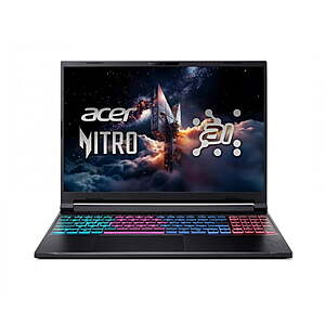Acer Nitro V: 16" WQXGA IPS 180Hz, Ryzen 7 260, RTX 5070, 16GB DDR5, 1TB SSD $1099.99