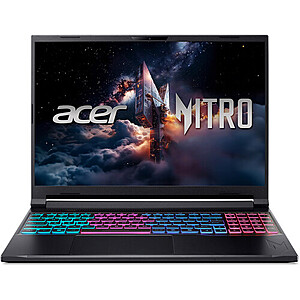 Acer Nitro V: 16" QHD+ IPS 180Hz, Intel Core 7 240H, RTX 5070, 16GB DDR5, 1TB SSD $1199.99