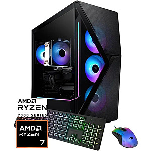 iBUYPOWER Slate 8 MESH: Ryzen 7 8700F, RTX 5070, 32GB DDR5, 1TB SSD $1269.99