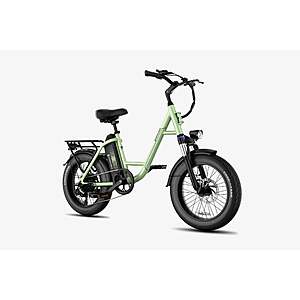 Luckeep C27 Minimalist Commuter Fat-tire Electric Bike: 1200W Peak, 28MPH, 50-Mile Range, 20&rsquo;&rsquo;x3.0 @ LUCKEEP $430