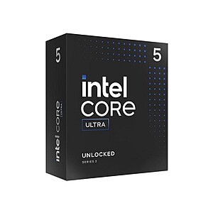 Intel Core Ultra 5 225F Processor: Core Ultra 5 (Series 2) Arrow Lake 10-Core (6P+4E) $157.99