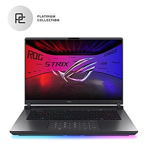 ASUS ROG Strix G16: 16" QHD+ IPS 240Hz, Intel Ultra 9 275HX, RTX 5070 Ti, 32GB DDR5, 2TB SSD $1699.99