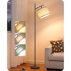 EDISHINE 64.7" Modern Minimalist Standing Floor Lamps (Black) $27.99