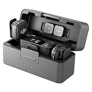 DJI Mic 3 (2 TX + 1 RX + Charging Case),Wireless Microphone $259