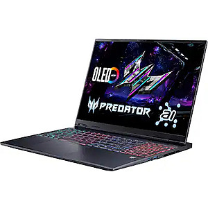Acer Predator Helios Neo 16S (Cert. Refurb): RTX 5070 Ti, 16" QHD+ 240Hz OLED, Intel Ultra 9 275HX, 32GB DDR5 1TB SSD $1356.99