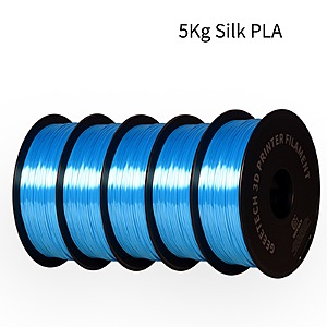 5-Pk GEEETECH 1Kg 1.75mm Silk PLA 3D Printer Filament $36.20 + Free S&H