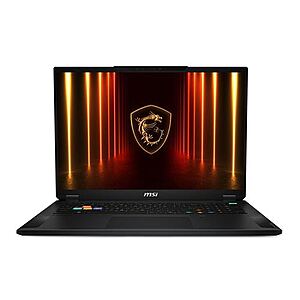 MSI Stealth A18 AI+: 18" QHD+ 240Hz IPS, Ryzen AI 9 365, RTX 5080, 32GB DDR5, 1TB SSD $2299.99
