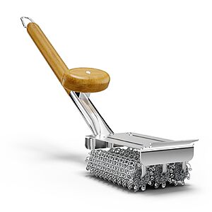HOUSE AGAIN Grill Brush and Scraper Bristle Free with Dual Grip, 304 Stainless Steel Food-Grade Brush Head $16.99