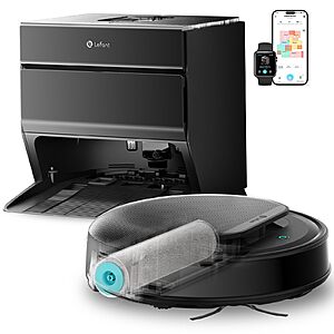 Lefant LiDAR M5 Pro Robot Vacuum and Mop, 18000Pa, PSD 2.0 Obstacle Avoidance, 120 Day Self-Emptying, Self Cleaning Roller Mop, Auto Drying $494.99