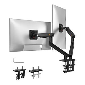 Dual Monitor Mount, fits up to 32", Mechanical Spring Monitor Arm, VESA 75/100 mm, (Black) $34.95