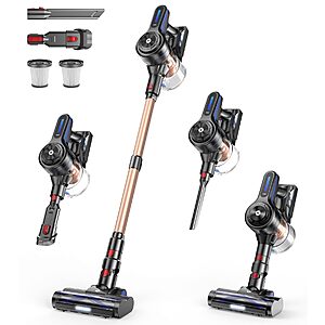 NADALY Cordless 500W 40KPA Stick Vacuum with 45min Runtime $79.99