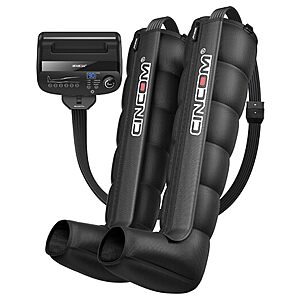 CINCOM Air Compression Recovery System: 6-Zone Professional Dynamic Pressure Leg Massager Boots $139.99
