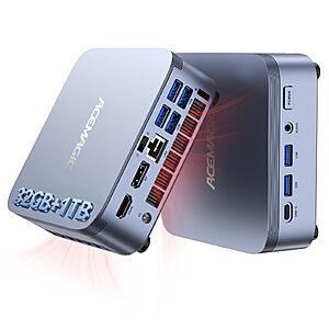 ACEMAGIC M5 Mini PC: i5-14450HX (10C/16T), 32GB DDR4, 1TB SSD, Win 11 Pro $512.99
