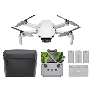 DJI Mini 4K Camera Drone Fly More Combo w/ 3 Batteries & RC-N1C Controller $293.50 + Free S&H